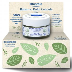 Mustela  - balsamo dolci coccole 90gr + mussolina 100% in cotone omaggio - Mustela