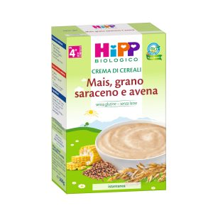 Hipp biologico-crema di mais, grano saraceno e avena 200g - Hipp - biologico