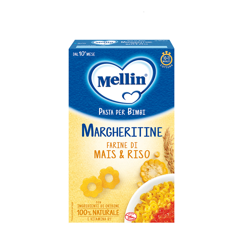 Mellin - la pasta dei bimbi 100% naturale margheritine con farina di mais e riso 280g - Mellin