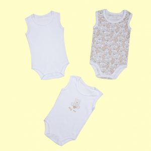 Mawi pack x 3 body a canotta orsetto beige - Mawi