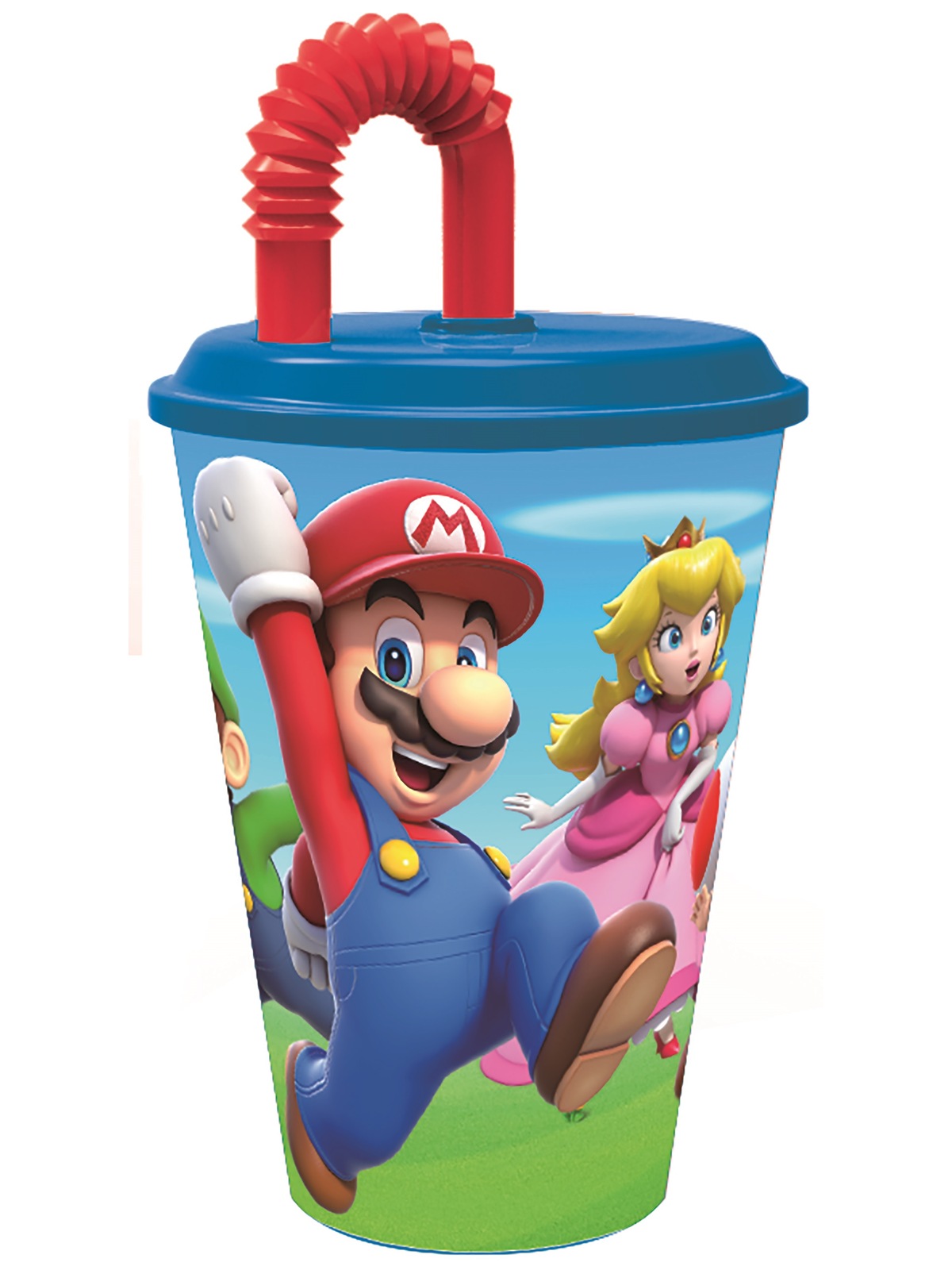 Bicchiere Super Mario in Plastica Melanina 260 ml Asilo Bambino