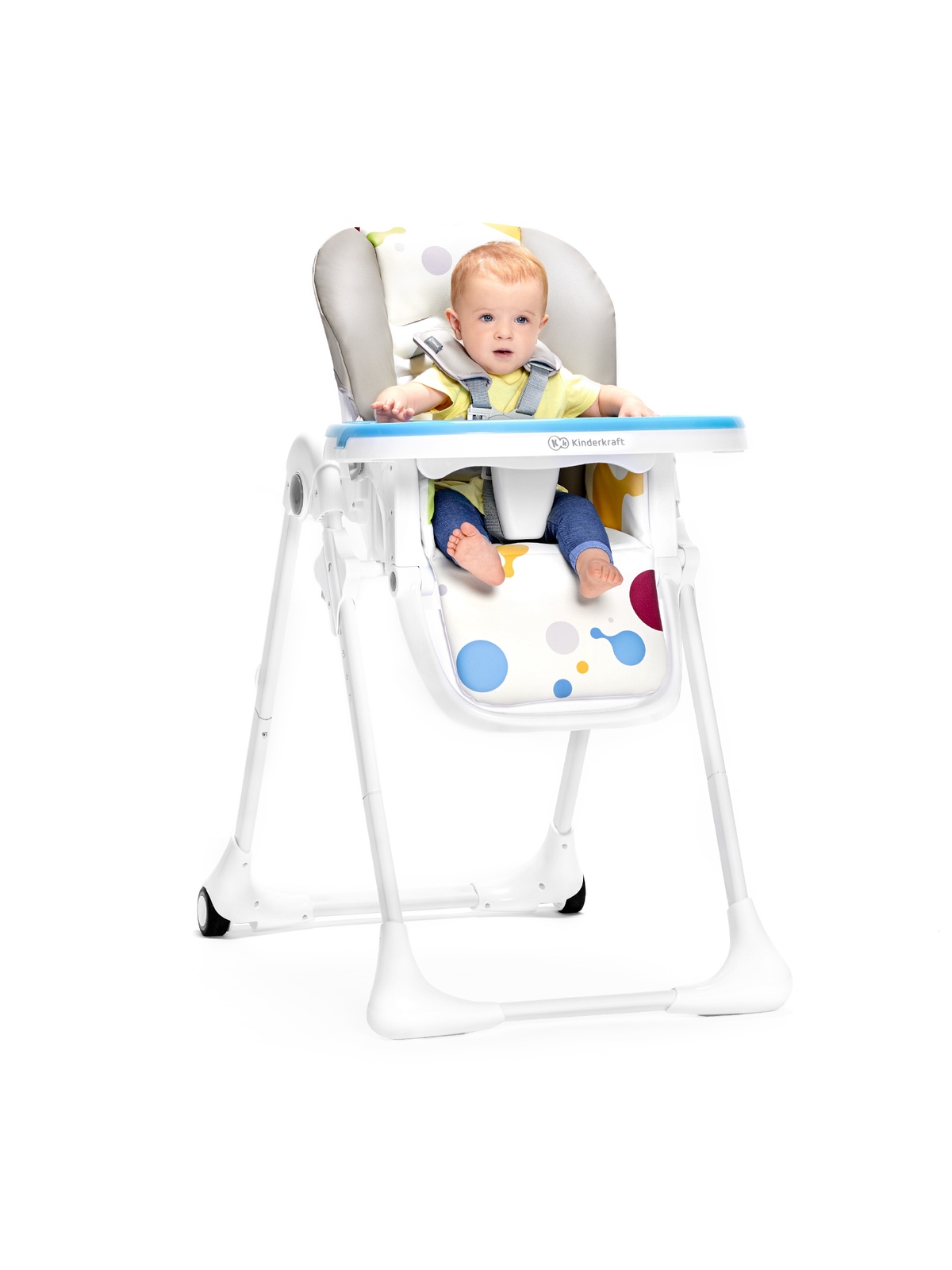 Seggiolone yummy highchair grey - KinderKraft