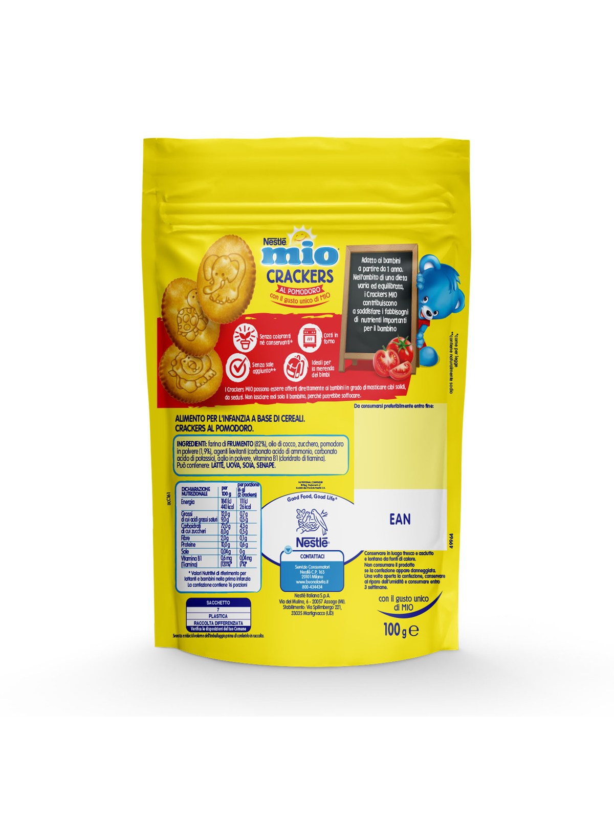 Nestle' - mio crackers pomodoro 100gr - Nestlé Mio