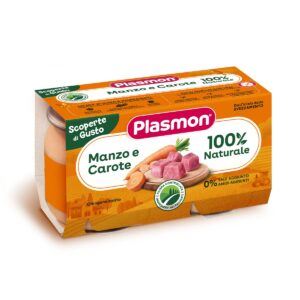 Plasmon - manzo con carote 2x120gr - PLASMON