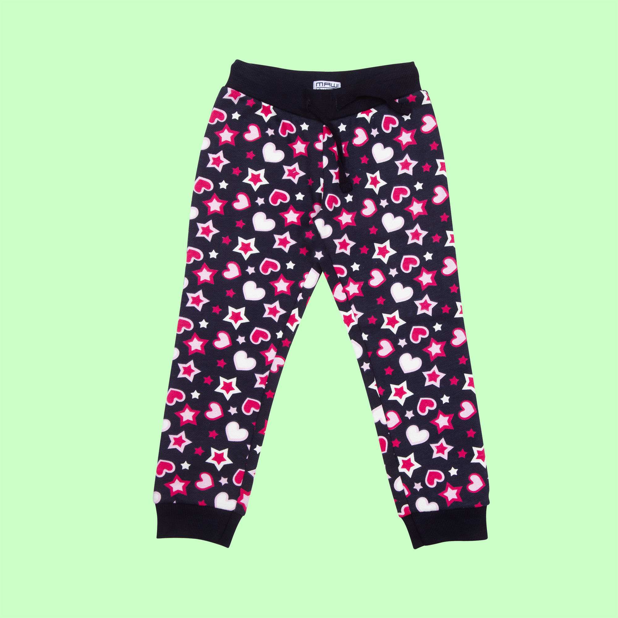 Mawi pantalone stampa  cuori e stelle - Mawi