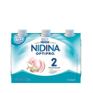 Nestle' nidina optipro 2 da 6 mesi, latte di proseguimento liquido, 6 brick da 500ml - Nestlé Nidina