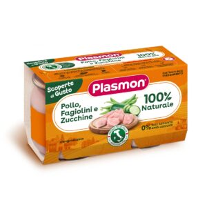 Plasmon - pollo fagiolini e zucchine 2x120gr - PLASMON