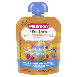 Plasmon il frullato pera, lamponi cereali con yogurt - 85g - Plasmon