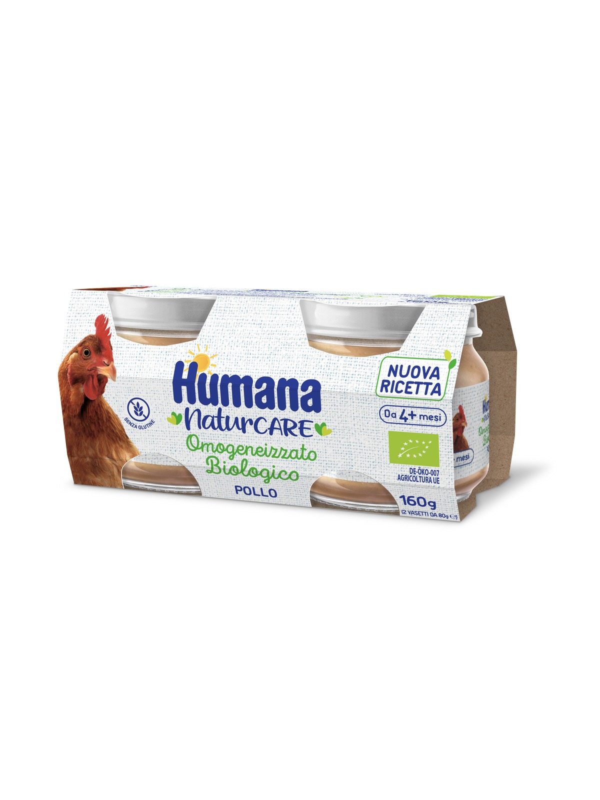 Humana omo pollo biologico 2x80g - Humana