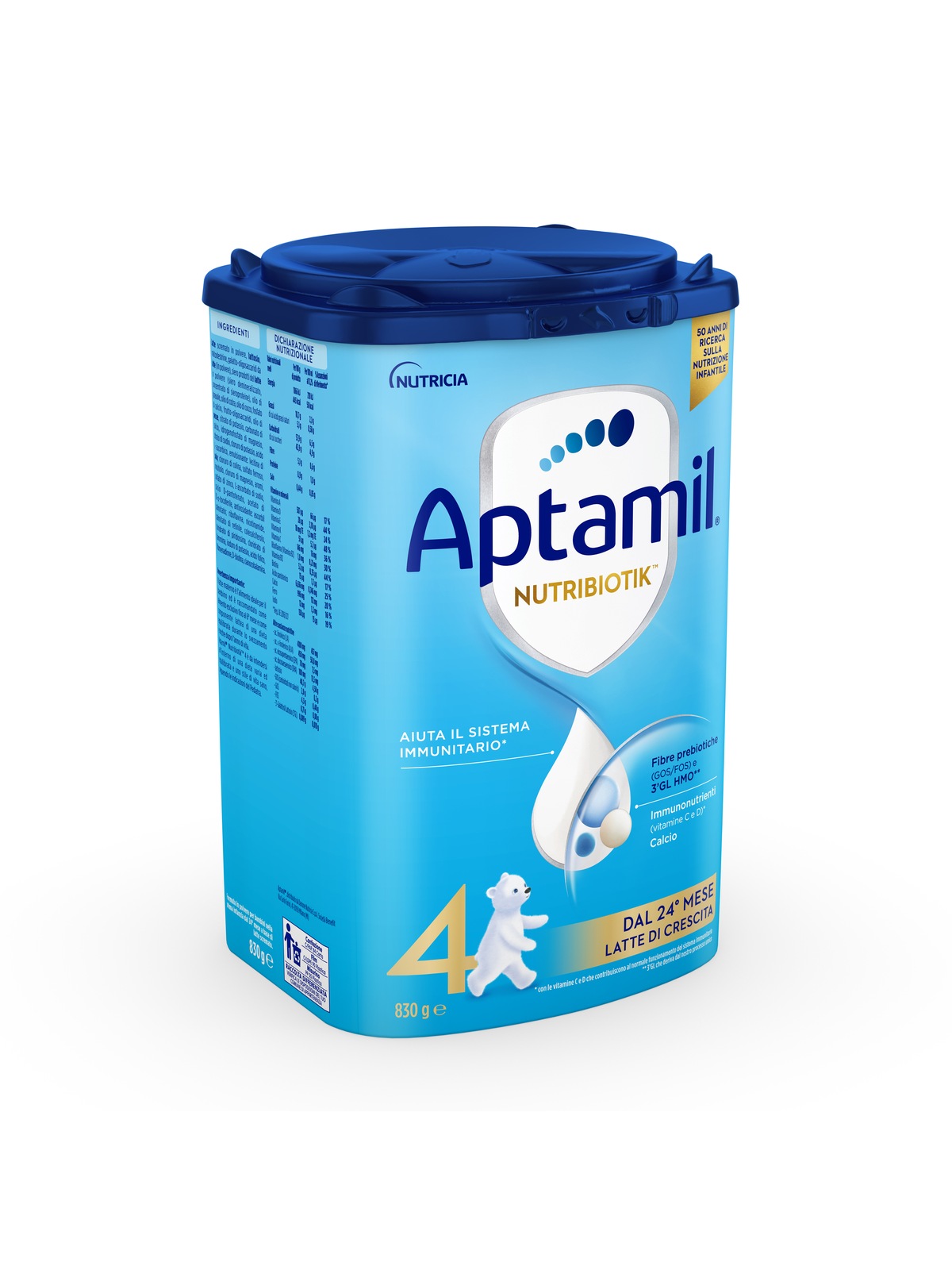 Aptamil nutribiotik 4 - latte di crescita in polvere per bambini dal 24° mese compiuto 830g - Aptamil