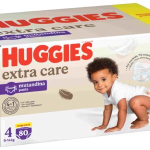Huggies extra care mutandina unisex mega pack tg.4 80 pezzi - Huggies