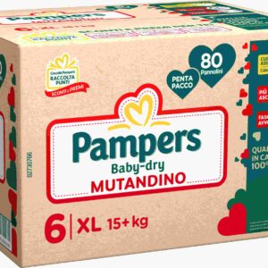 Pampers baby-dry mutandino penta xl 80 pz - Pampers