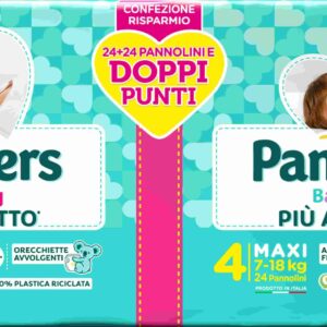Pampers baby-dry tg.4 maxi 7-18kg - 24+24 pz - Pampers