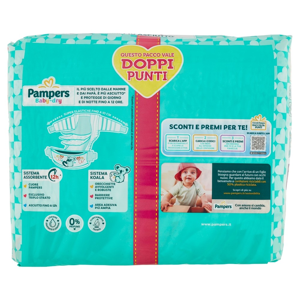 Pampers baby-dry tg.6 xl 15-30kg - 17+17 pz - Pampers