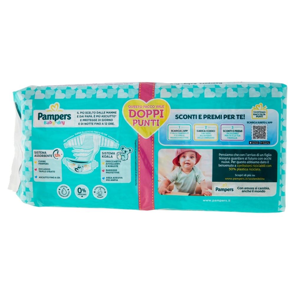 Pampers baby-dry tg.4 maxi 7-18kg - 24+24 pz - Pampers