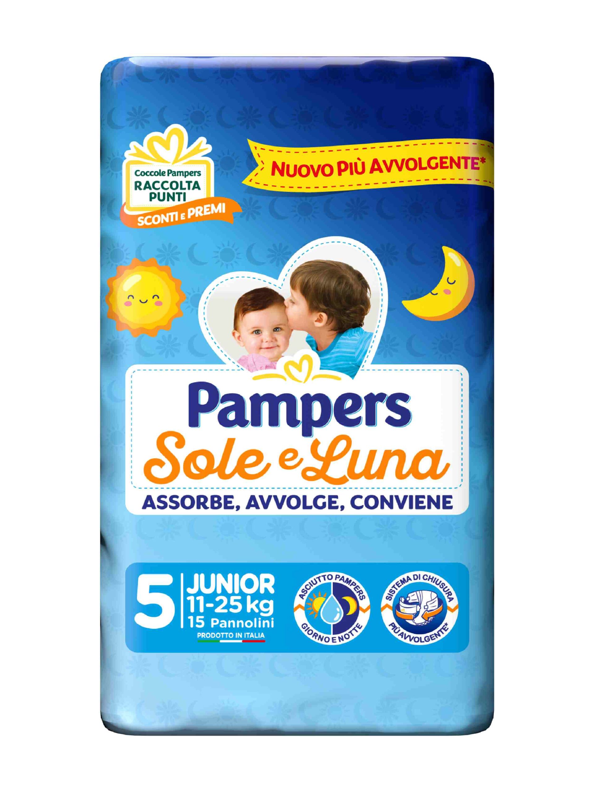 Pampers sole e luna junior x15 - Pampers