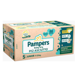 Pampers baby-dry quadri junior 88 pz - Pampers