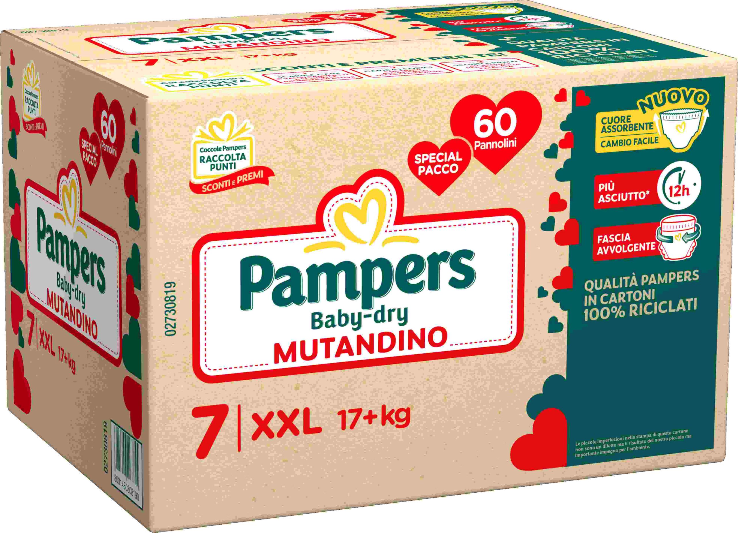 Pampers baby dry mutandino special xxl 60 pz - Pampers