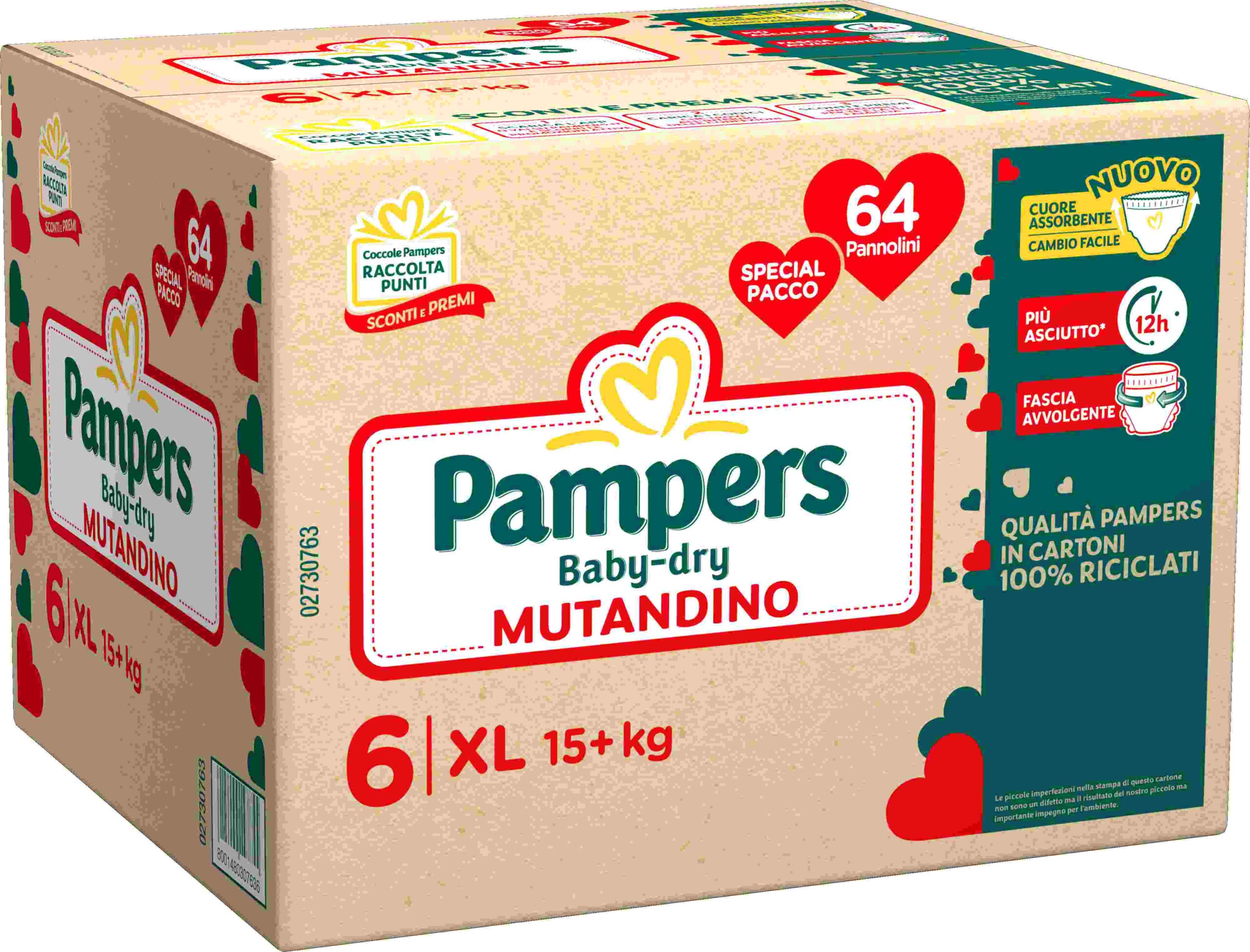 Pampers baby dry mutandino special xl 64 pz - Pampers