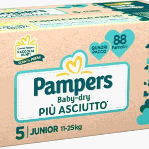 Pampers baby-dry quadri junior 88 pz - Pampers