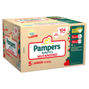 Pampers baby-dry mutandino giga  junior 104 pz - Pampers