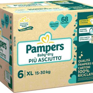Pampers baby-dry quadri xl 68 pz - Pampers