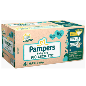 Pampers baby-dry quadri maxi 96 pz - Pampers