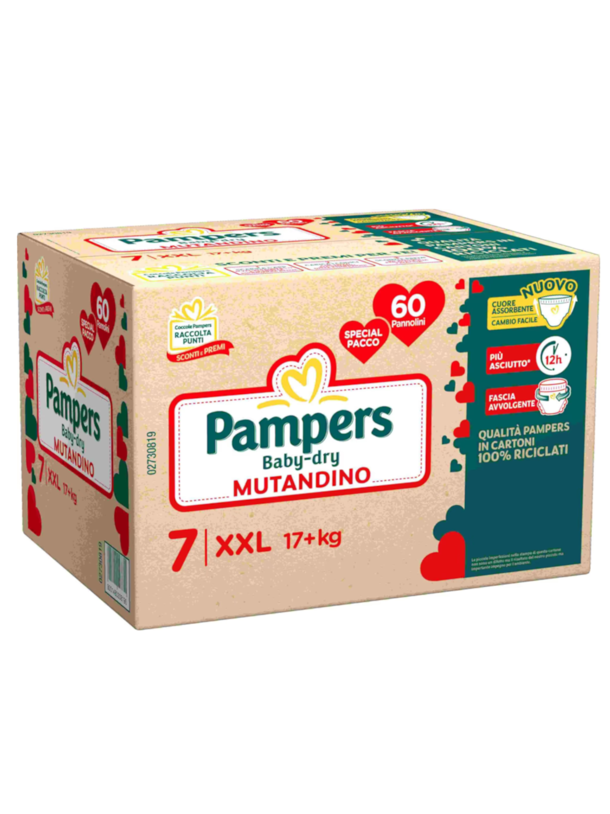 Pampers baby dry mutandino special xxl 60 pz - Pampers