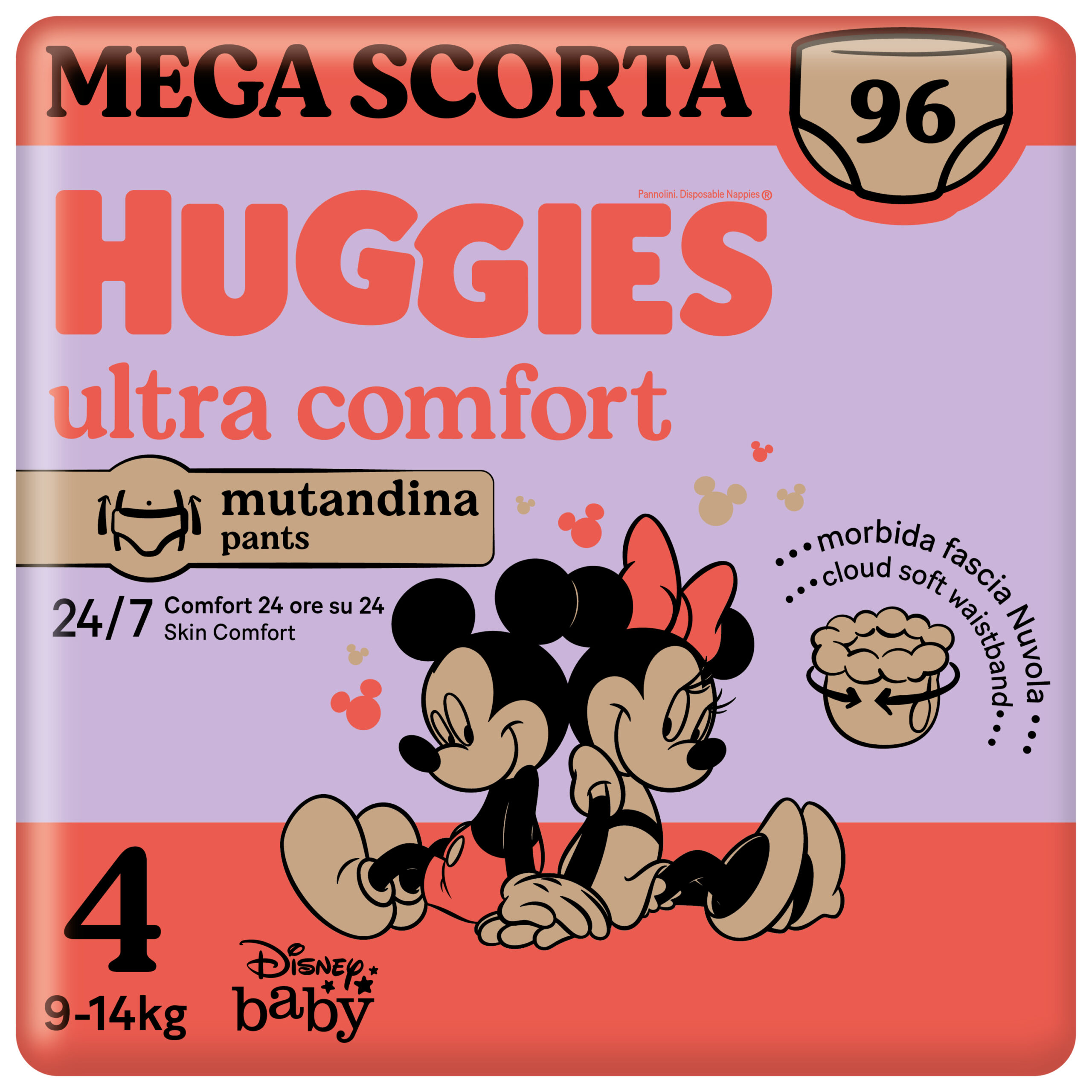 Huggies ultra comfort mutandina megapack tg.4 - 96 pezzi - Huggies