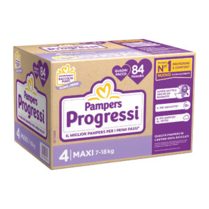 Pampers progressi maxi quadri pacco x84 - Pampers