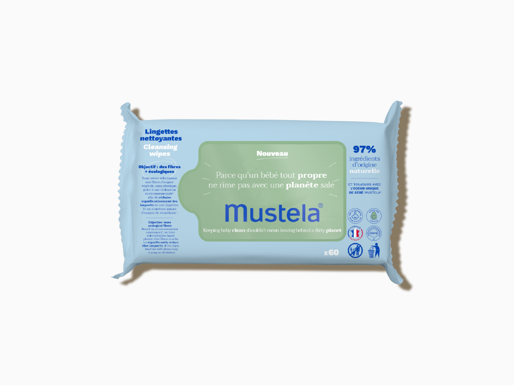 Mustela salviette detergenti 60pz - Mustela
