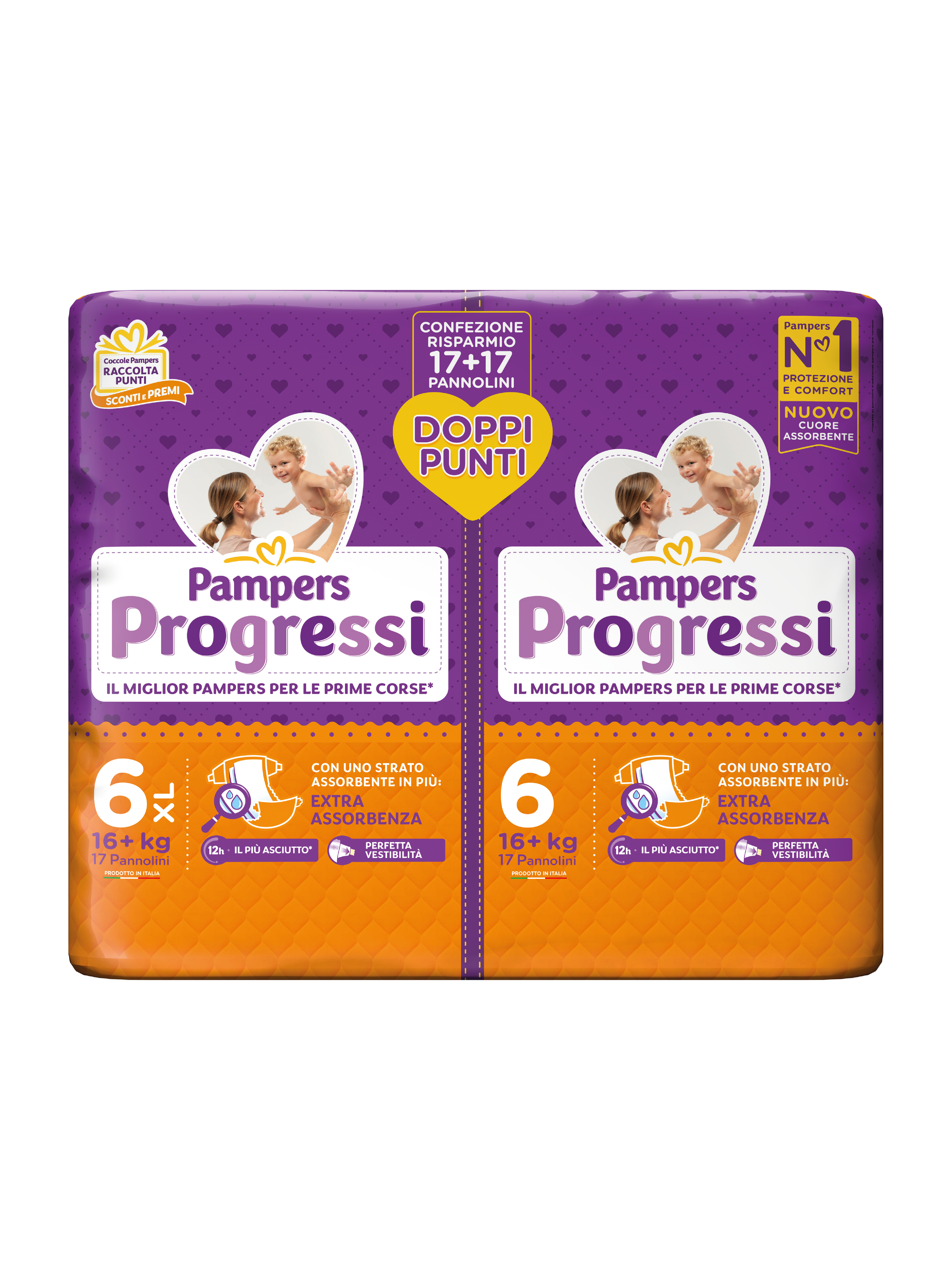 Pampers progressi xl x17+17 - Pampers