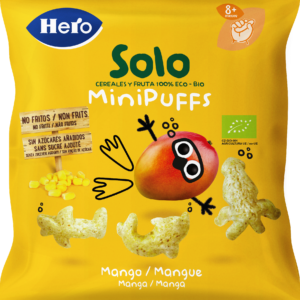 Hero - solo snack mini puff mango 18 gr - 