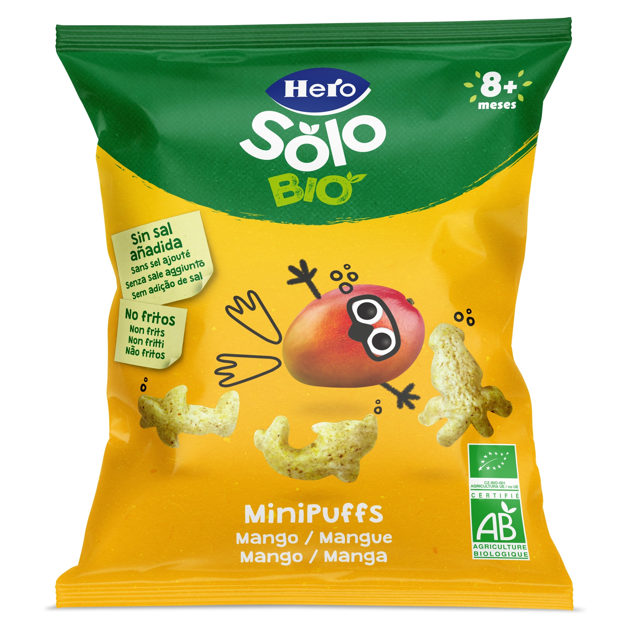 Hero solo snack mini puff mango 18 gr - 