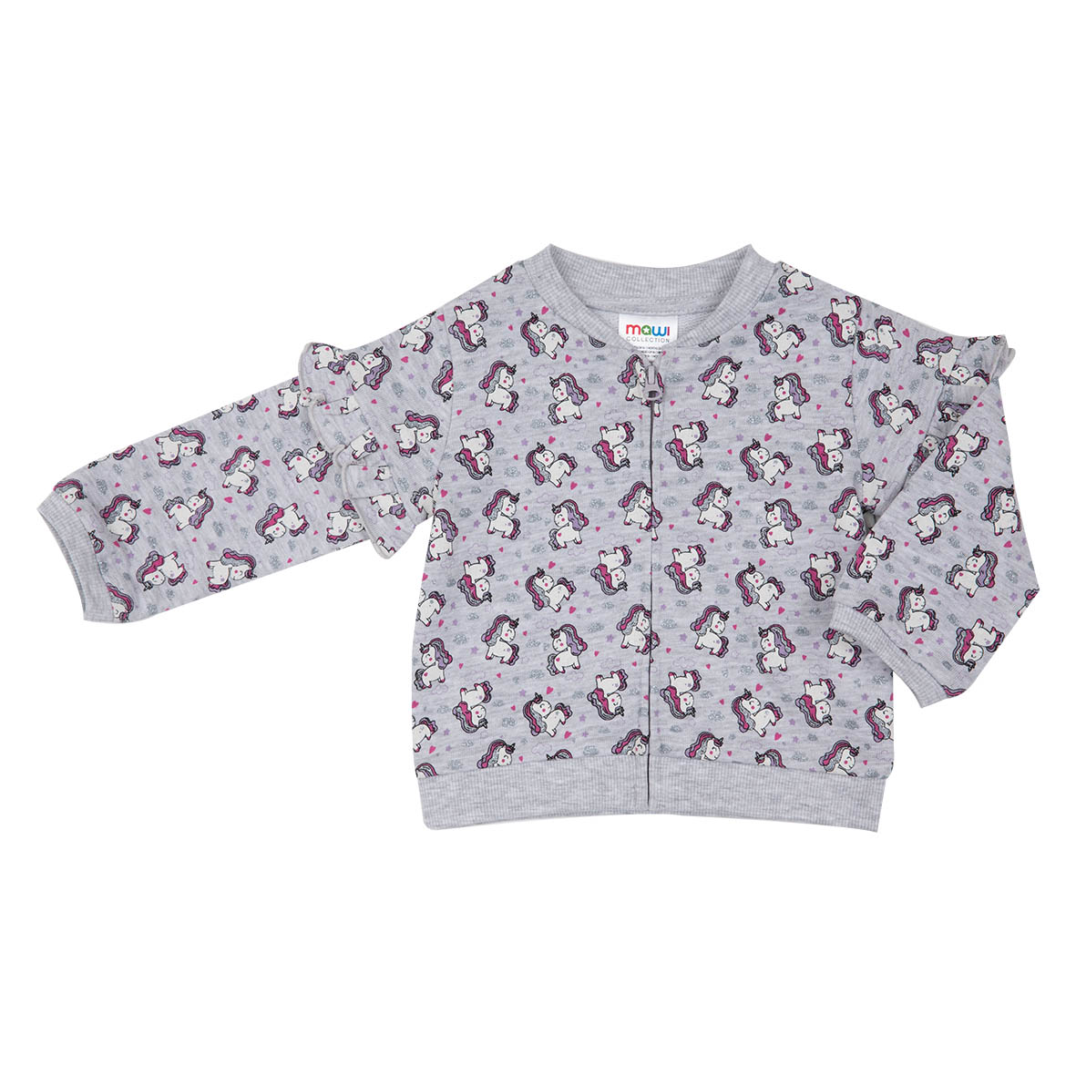 Mawi cardigan  felpa all over senza cappuccio femmina micro pois - Mawi
