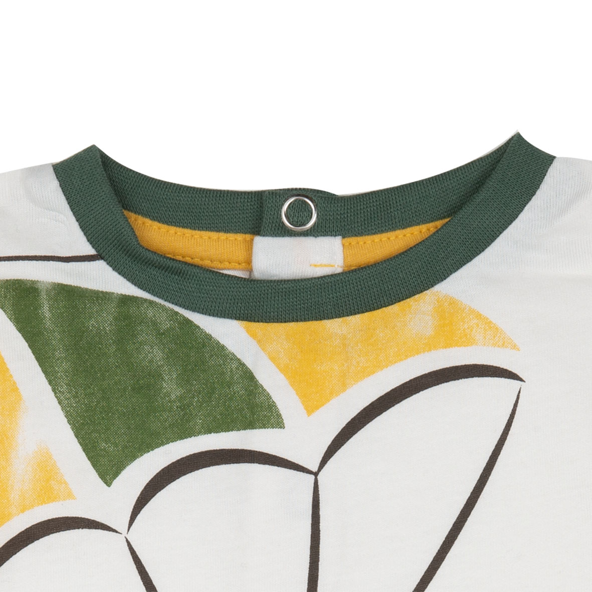 Mawi t-sh manica lunga jersey bicolore con stampa - Mawi