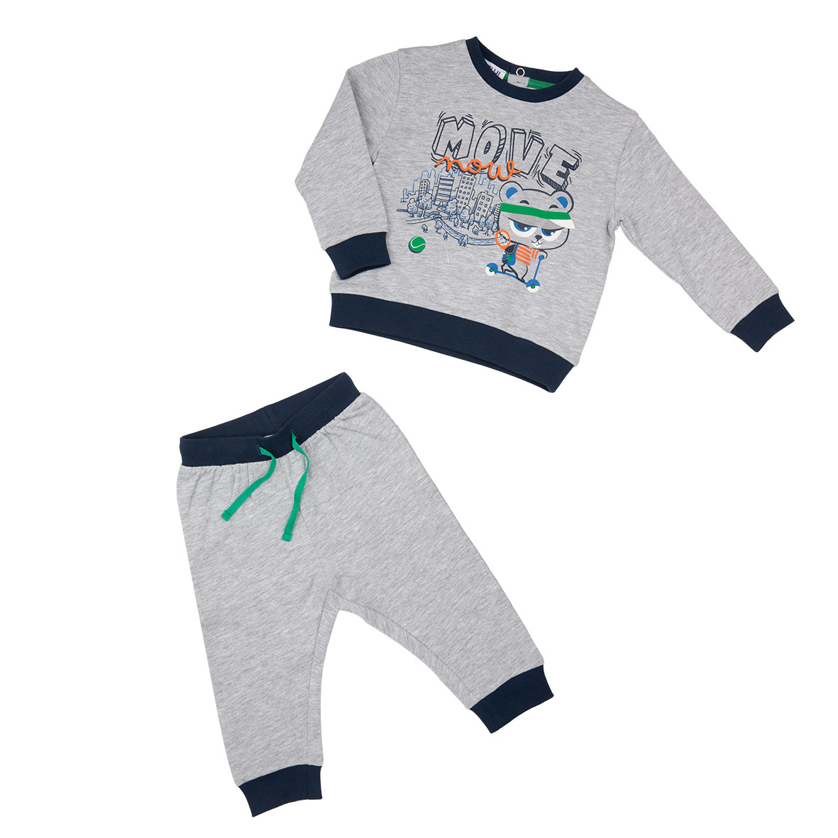 Mawi jogging bicolore con stampa - Bimbostore