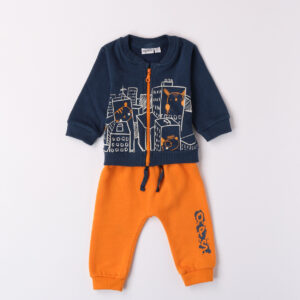 Mignolo jogging pant arancio card blu st citta' - Mignolo