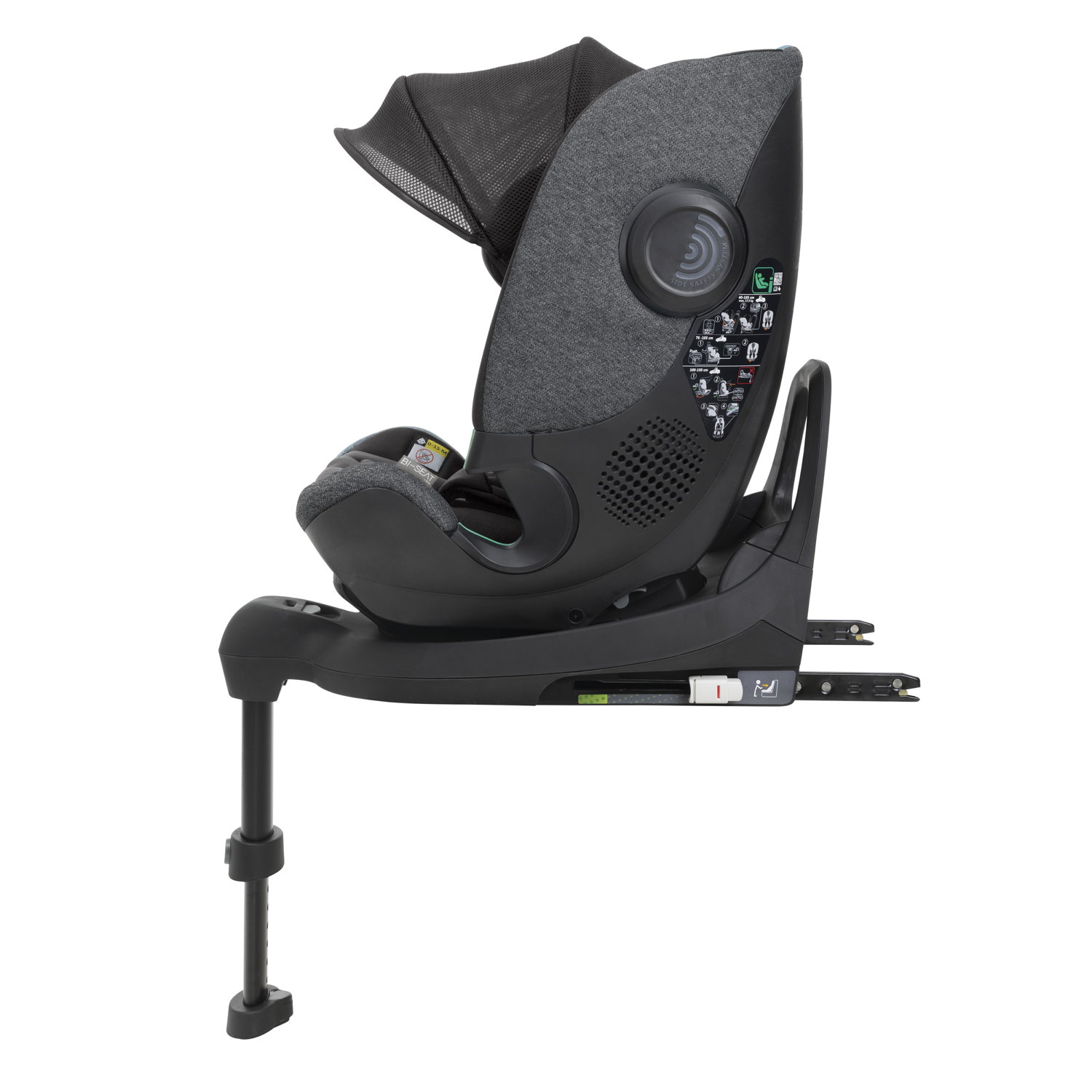 Chicco bi- seat i-size air w/base graphite - Chicco