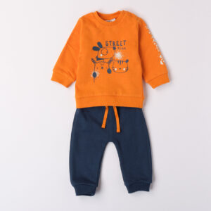Mignolo jogging pant blu felpa arancio st street team - Mignolo
