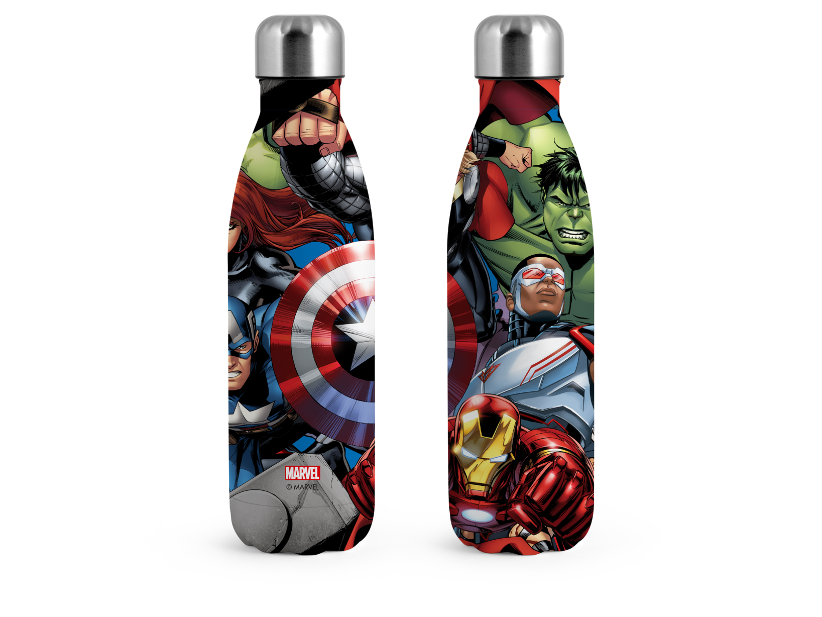 Bottiglia termica inox decoro disney avengers - Bimbostore