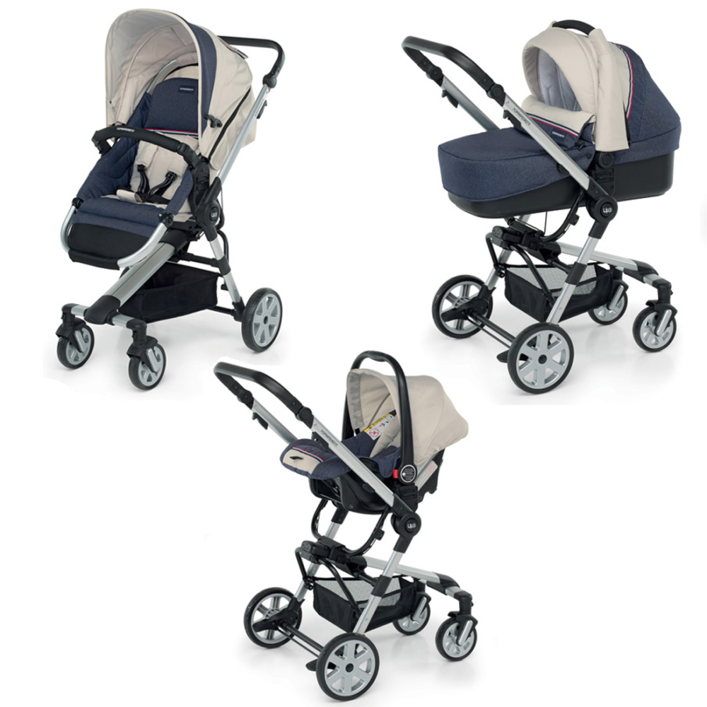 Foppapedretti trio up3 travel system blue jeans - 