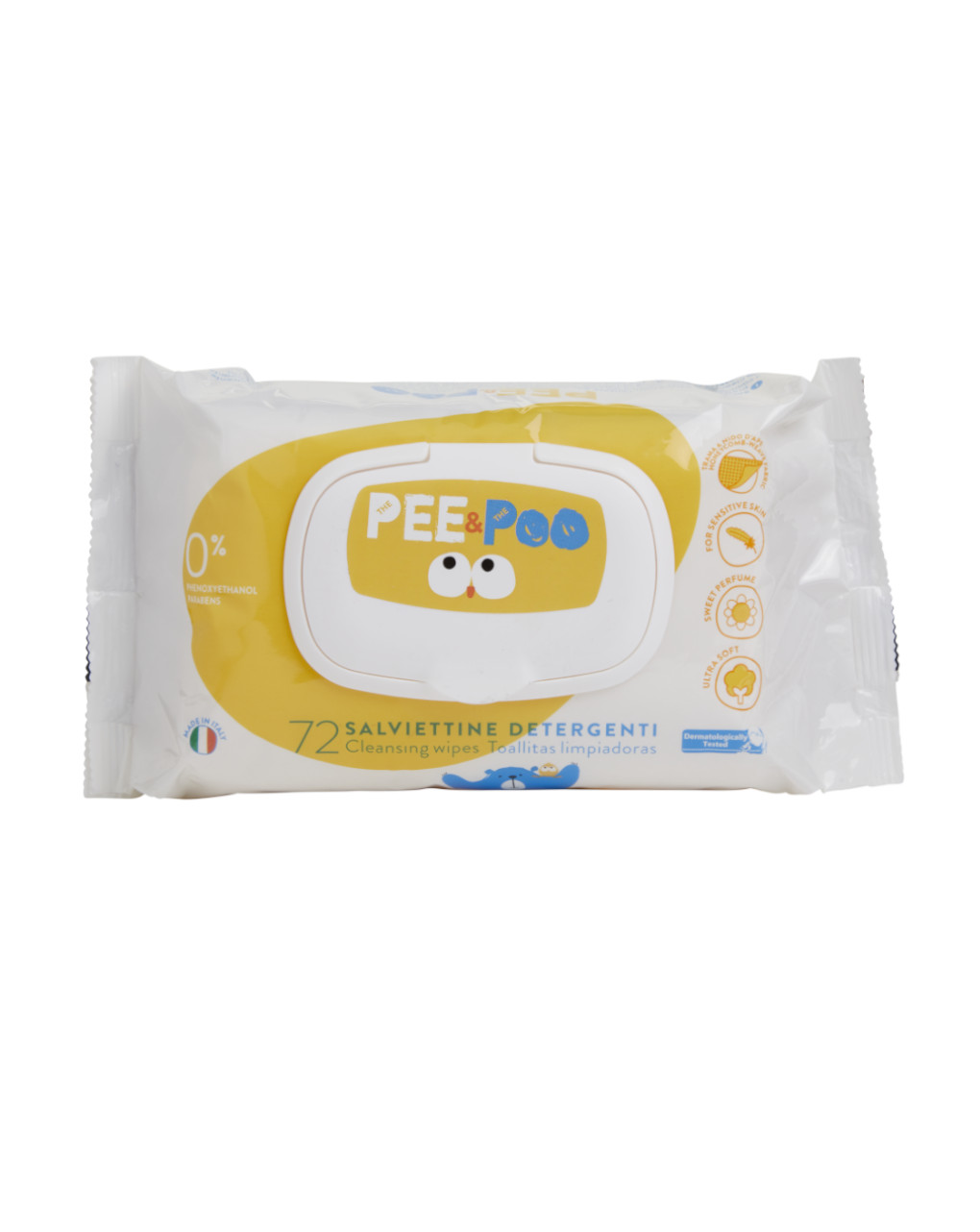 Pee&poo salviettine pop-up detergenti 72 pezzi - 