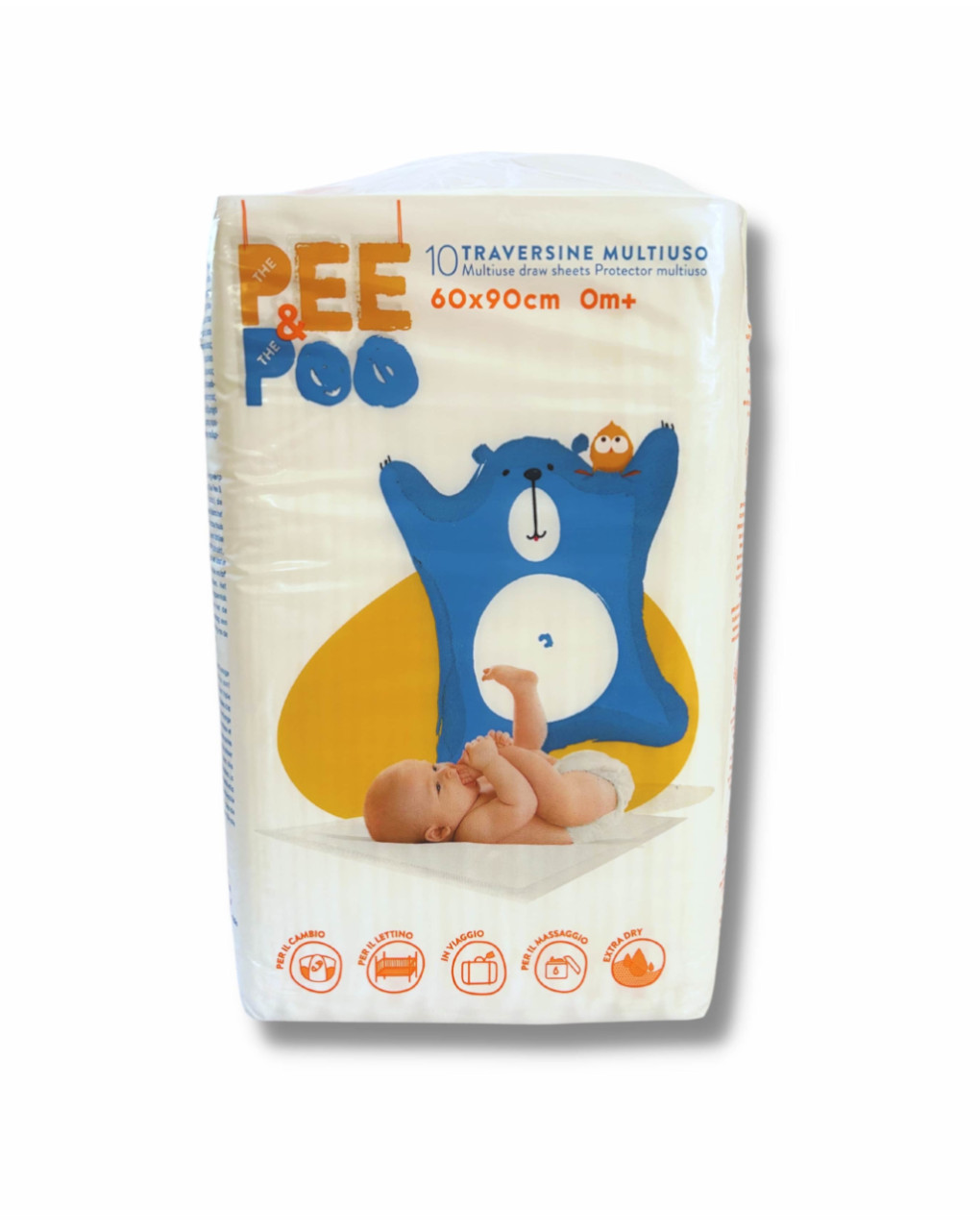 The pee & the poo traversine 90×60 – 10 pezzi - Bimbostore
