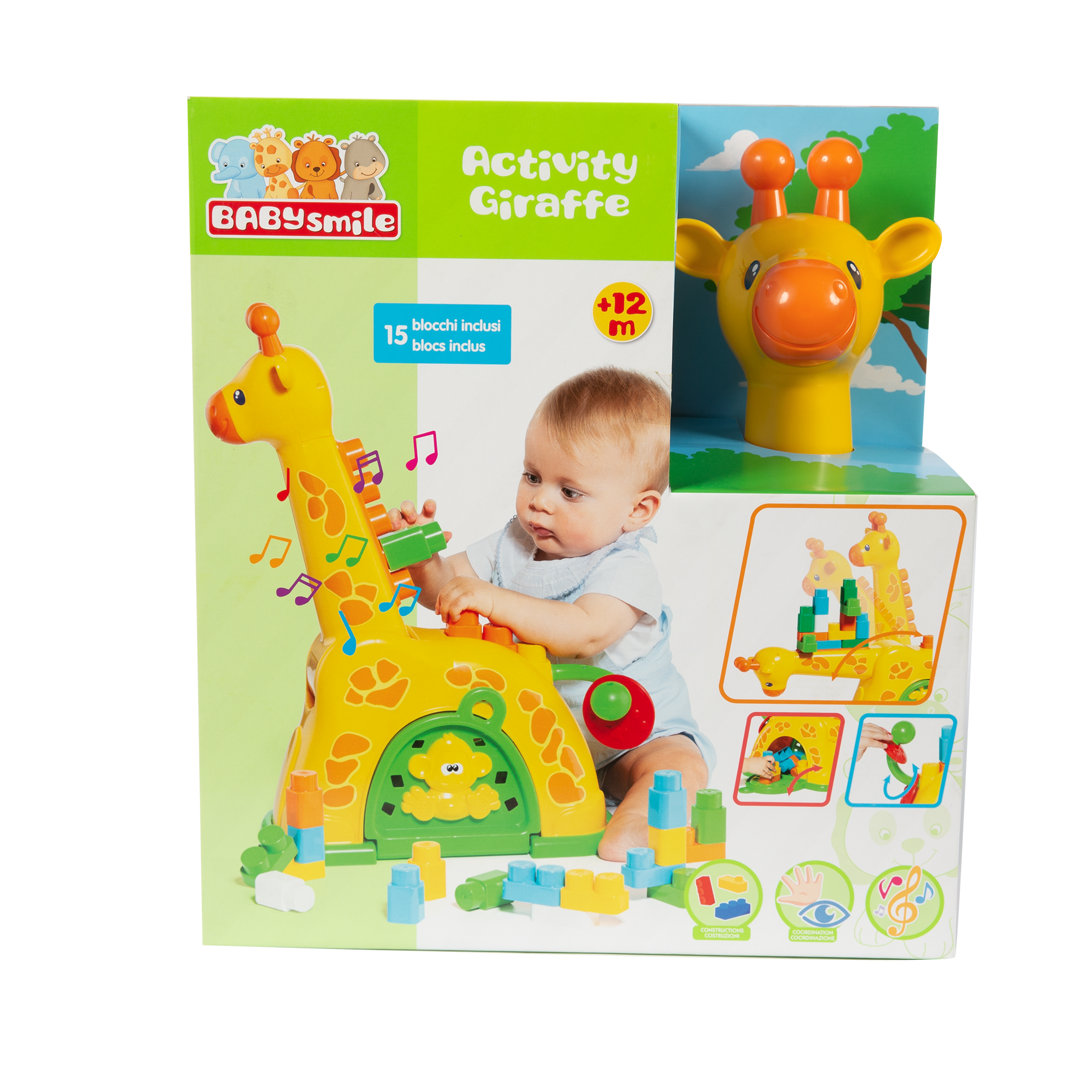 Giraffa multiattività - divertimento su lungo collo - Baby Smile