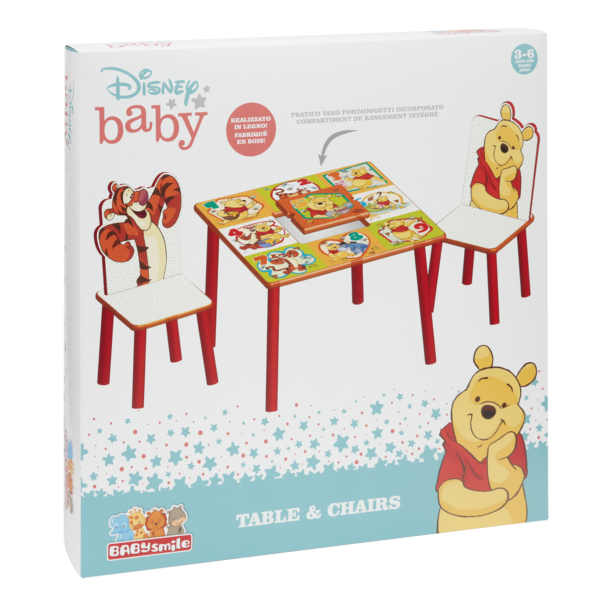 Tavolo e sedie - winnie the pooh - spazio per i piccoli - Baby Smile