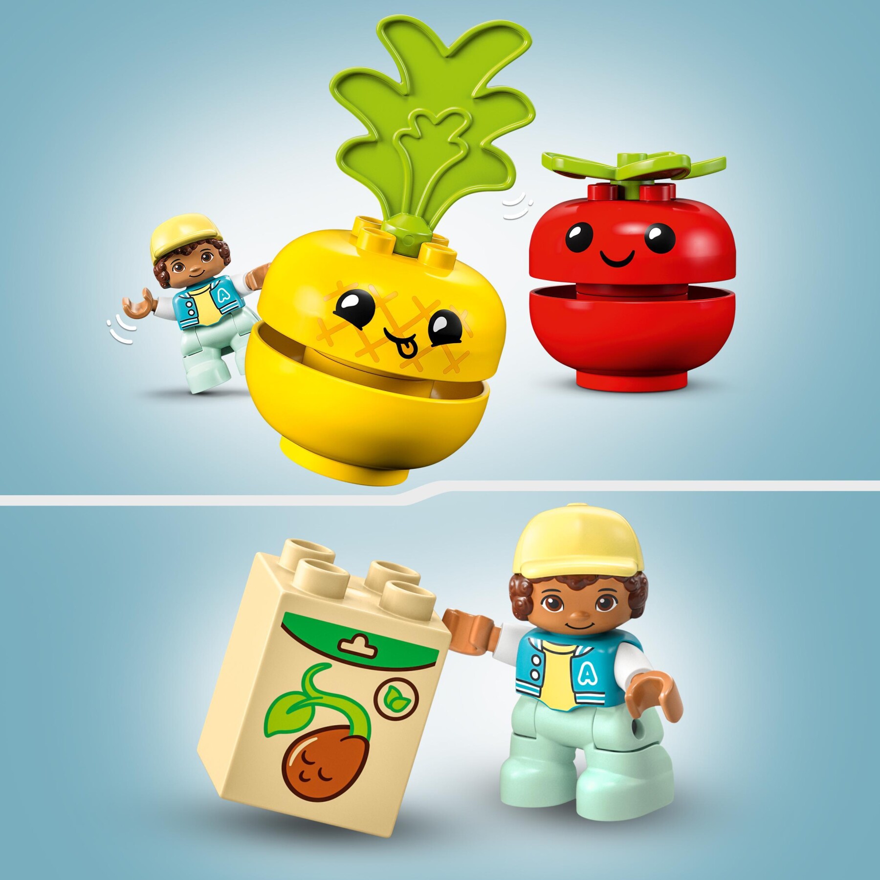 Lego duplo my first 10982 il trattore di frutta e verdura - impilabile educativo - LEGO DUPLO