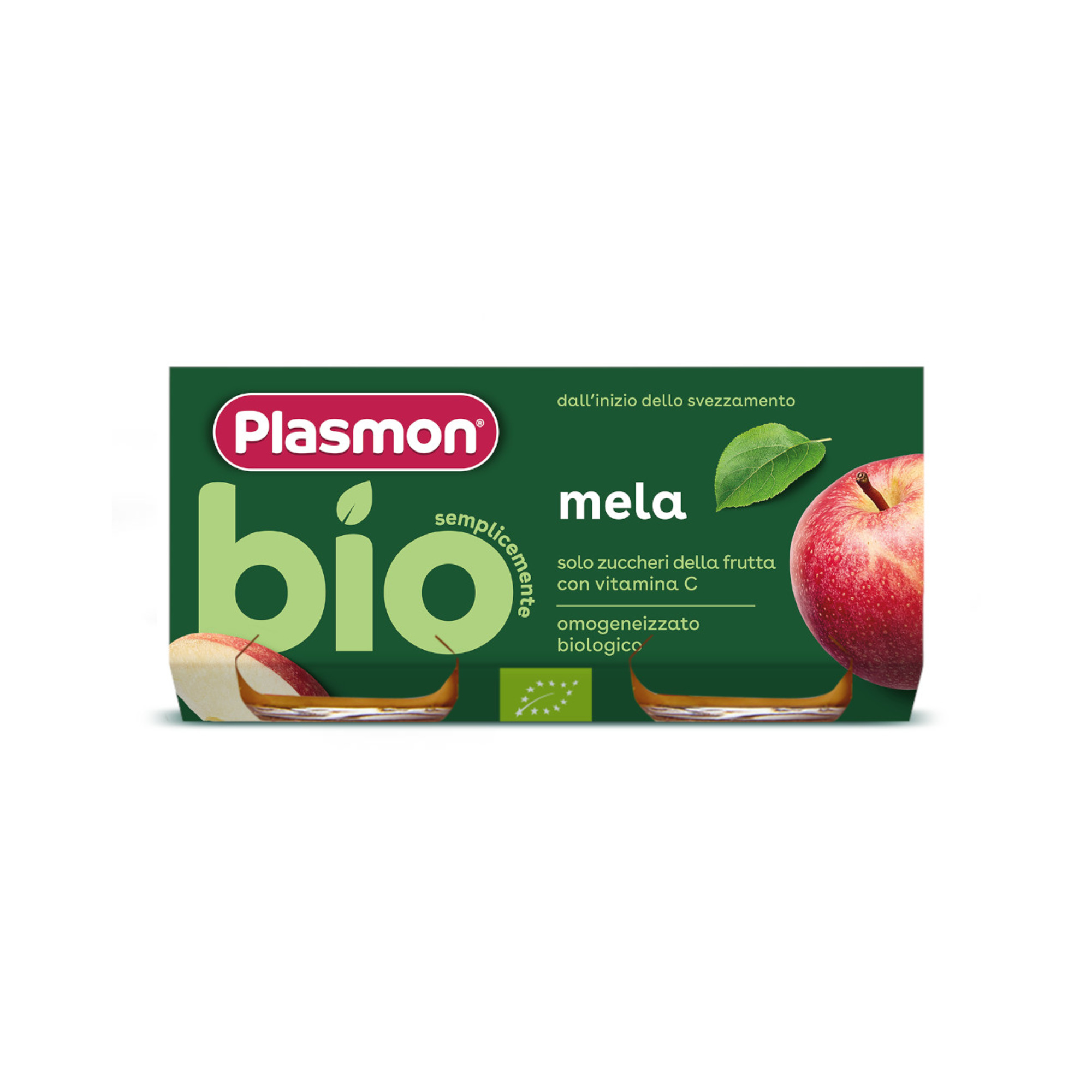 Omogeneizzato di mela bio - 2 x 80 gr - plasmon - PLASMON