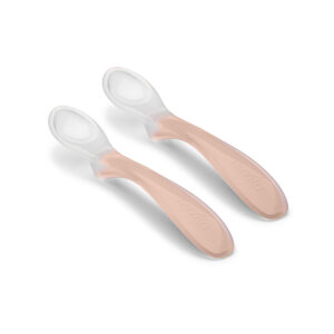 Nuvita set 2 cucchiai in silicone english rose - easyeating 8480 - Nuvita