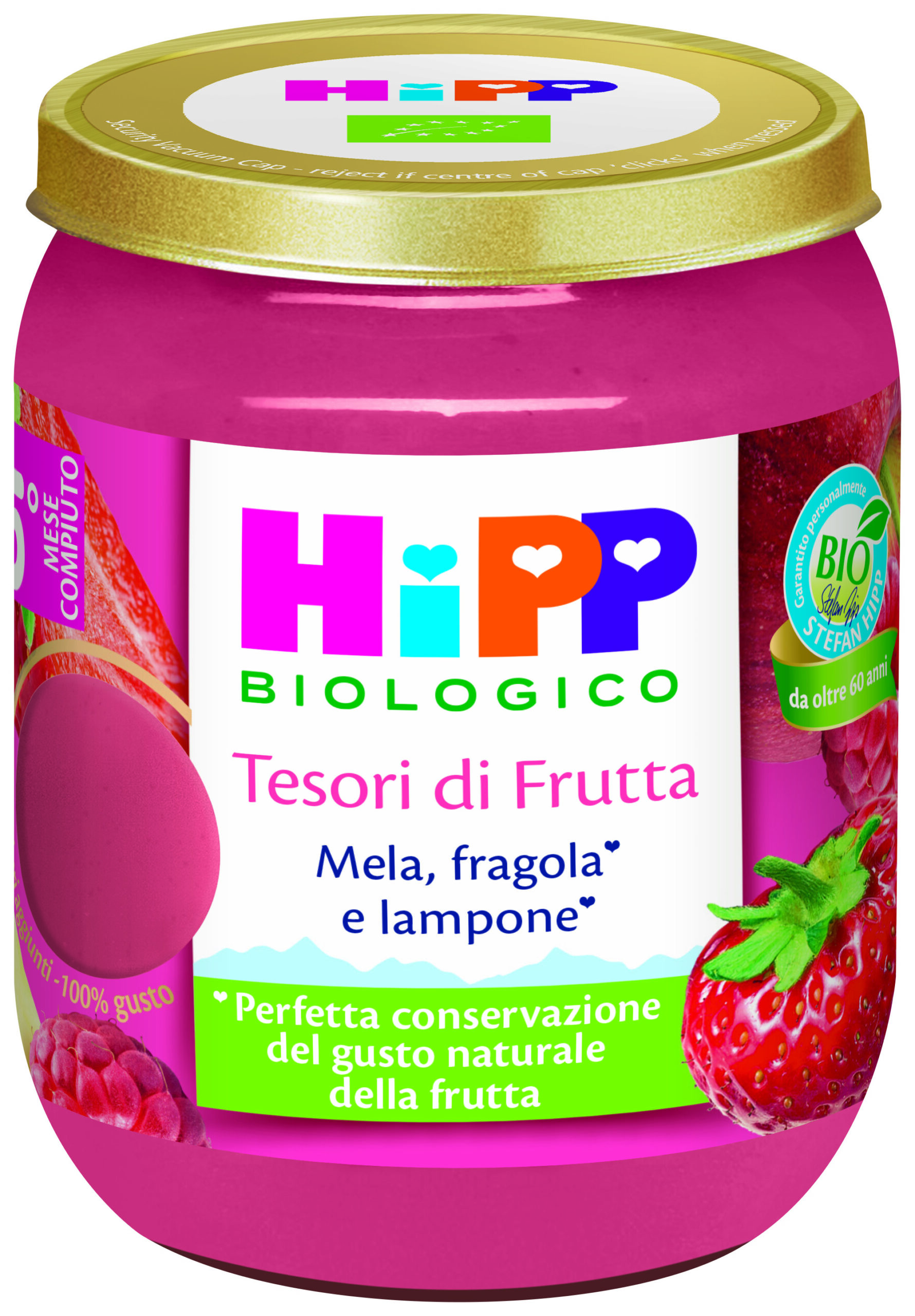 Hipp tesori di frutta mela, fragola e lampone - Hipp